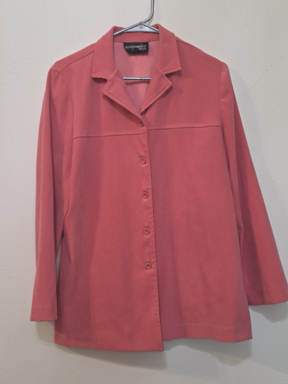 Requirements Coral Pink Button-Down Women's Shirt